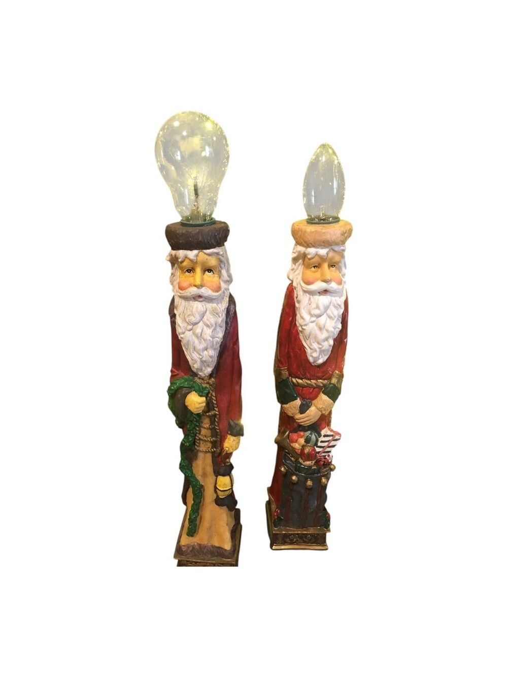 Santa Candle Lamps, Christmas Decor, 24"H, Red - Picture 11 of 11